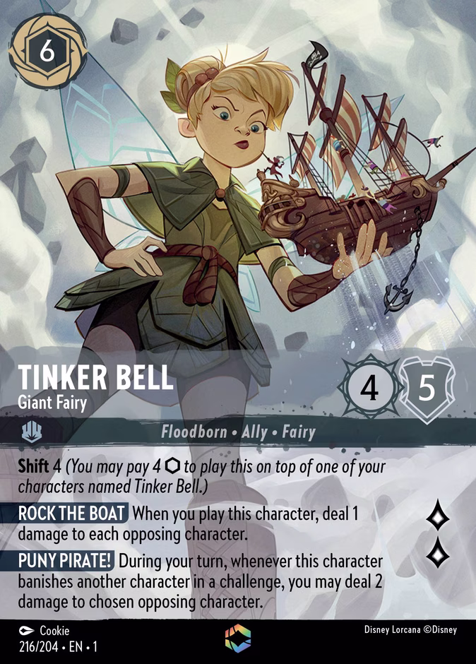 Carta Tinker Bell · Giant Fairy