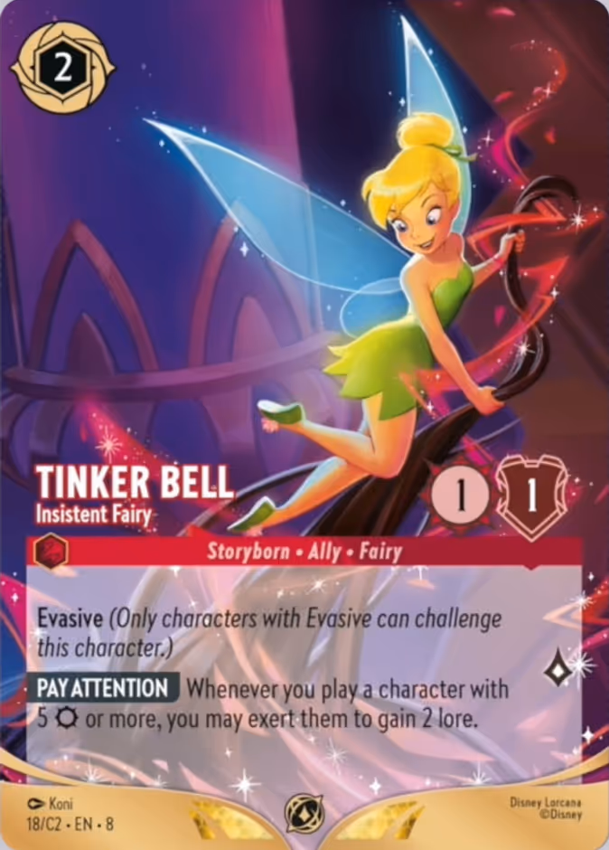 Carta Tinker Bell · Insistent Fairy