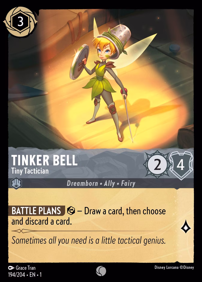 Carta Tinker Bell · Tiny Tactician