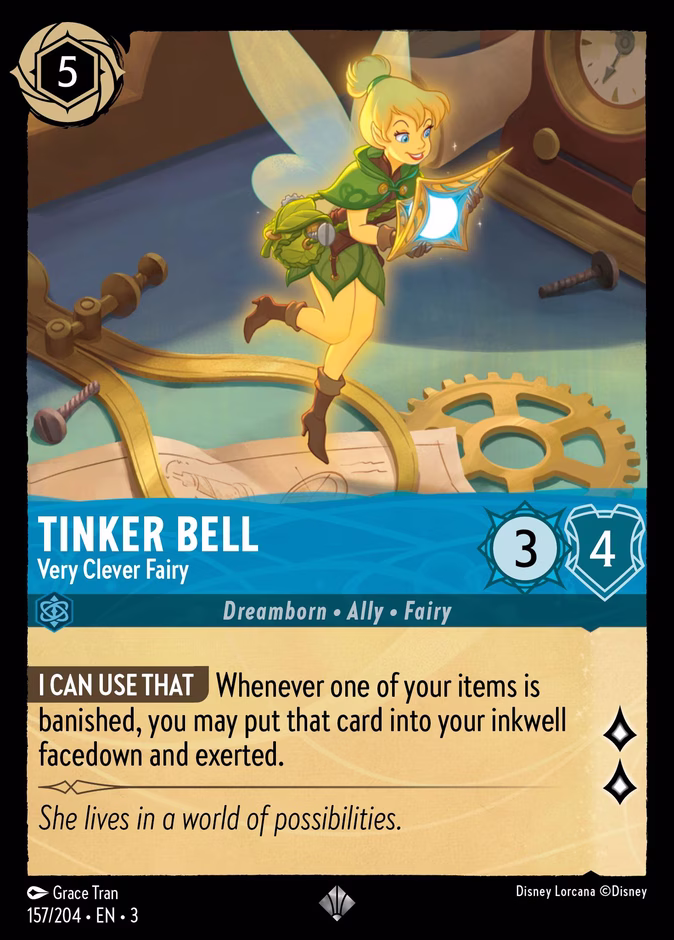 Carta Tinker Bell · Very Clever Fairy