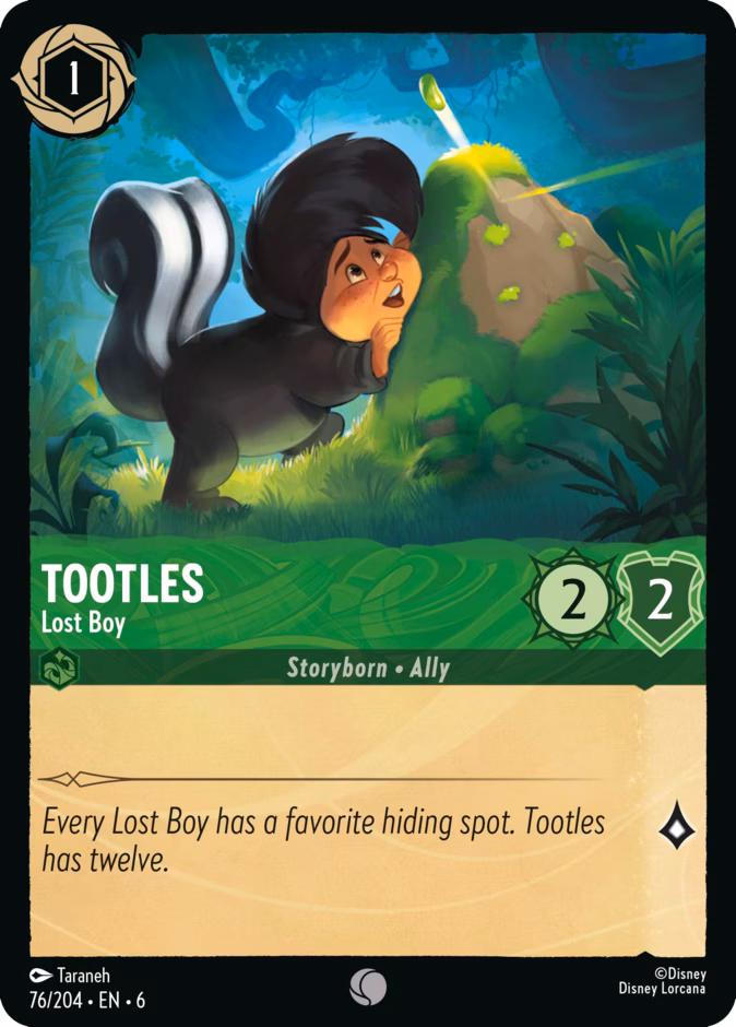 Carta Tootles · Lost Boy