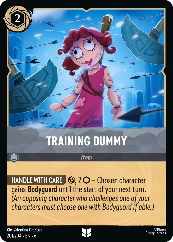 Carta oficial Training Dummy ·