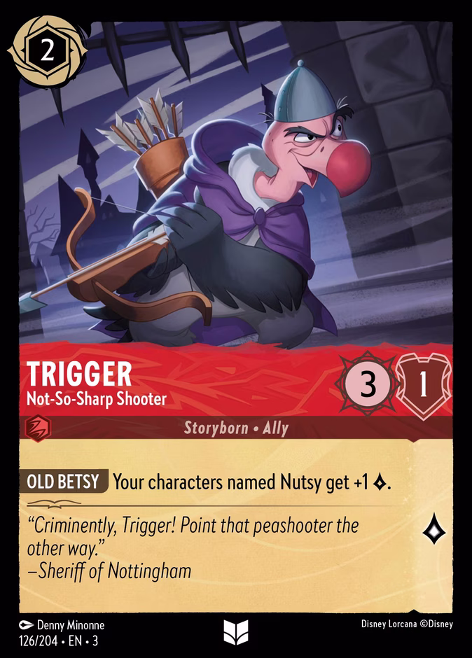 Carta oficial Trigger · Not-So-Sharp Shooter