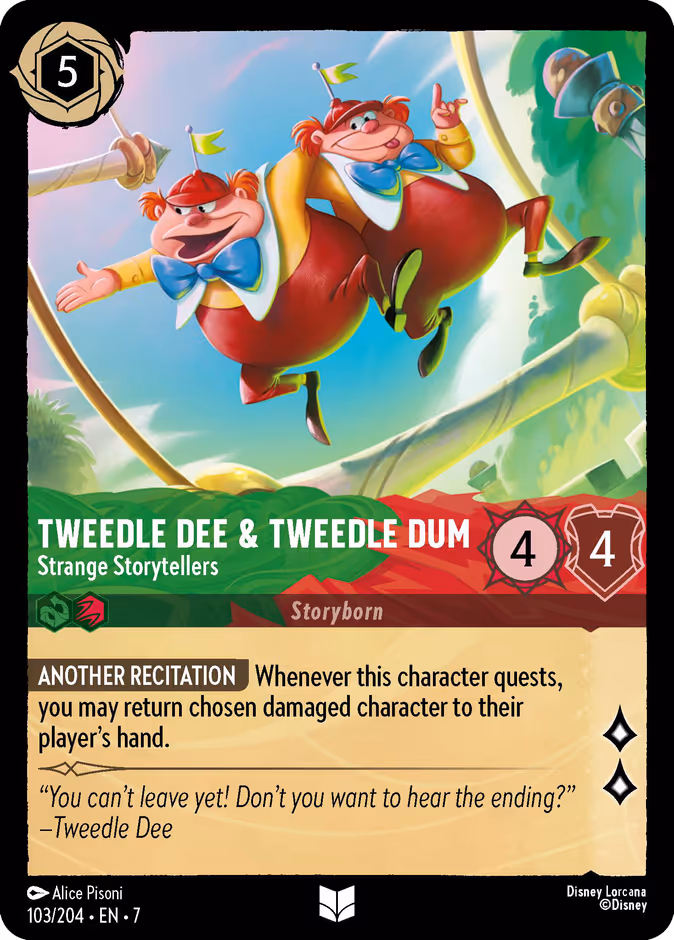 Carta Tweedledee & Tweedledum · Strange Storytellers