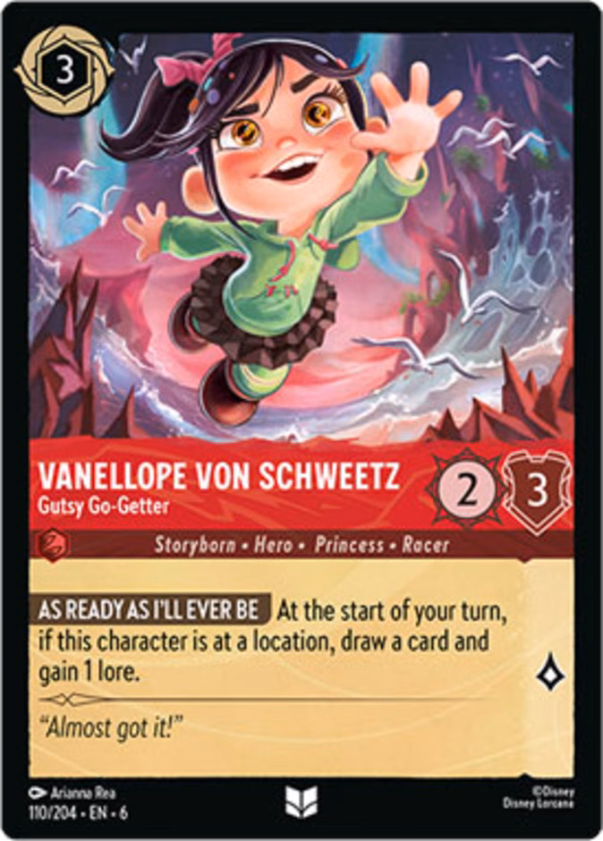Carta Vanellope Von Schweetz · Gutsy Go-Getter