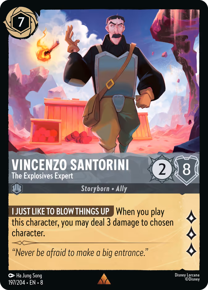 Carta Vincenzo Santorini · The Explosives Expert