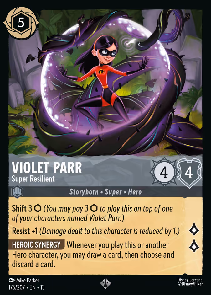 Carta Violet Parr · Super Resilient