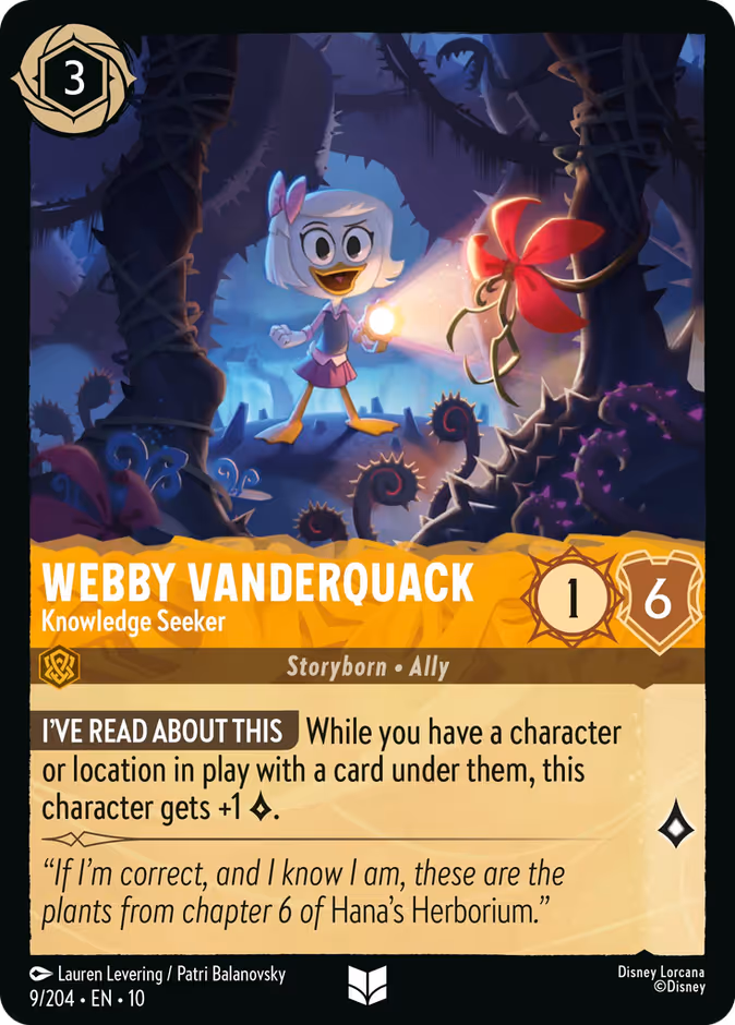 Carta Webby Vanderquack · Knowledge Seeker