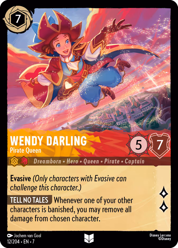 Carta Wendy Darling · Pirate Queen