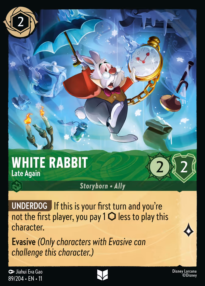 Carta White Rabbit · Late Again