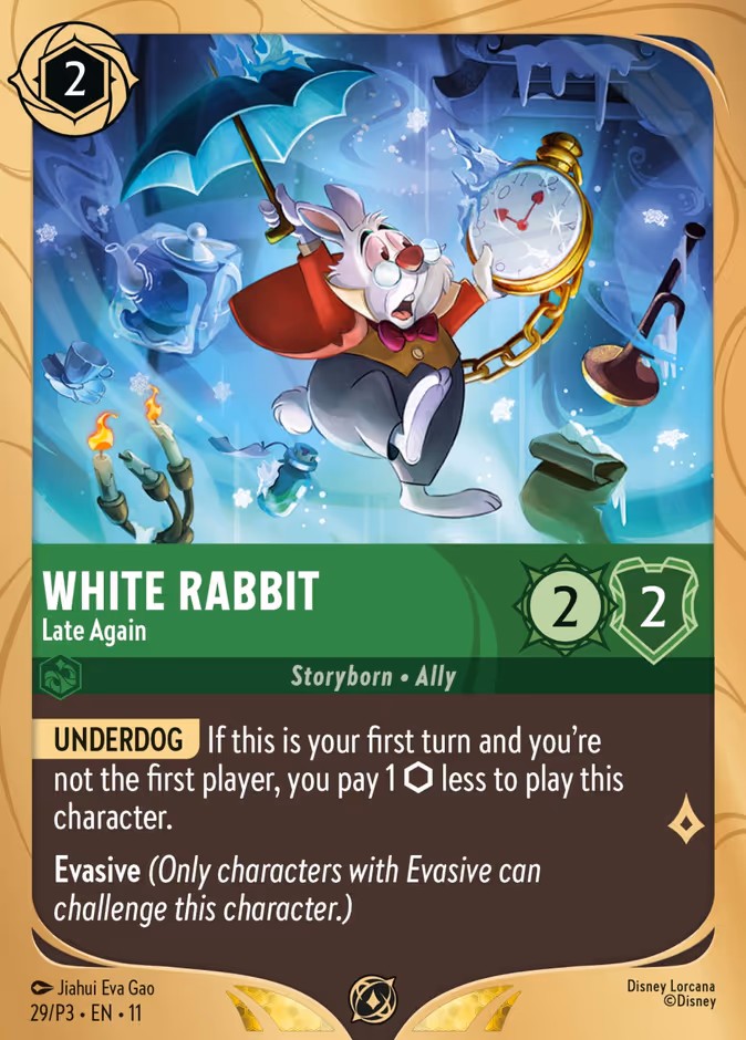 Carta White Rabbit · Late Again