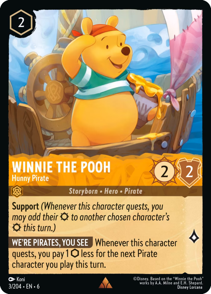Carta Winnie the Pooh · Hunny Pirate