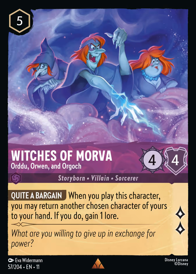 Carta Witches of Morva · Orddu, Orwen, and Orgoch