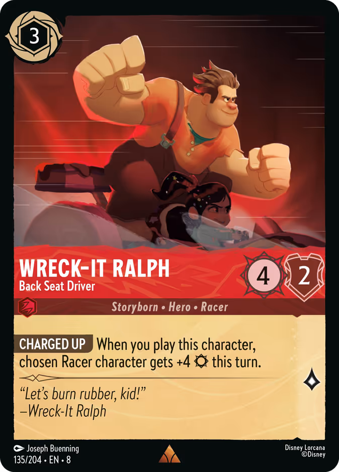 Carta Wreck-It Ralph · Back Seat Driver