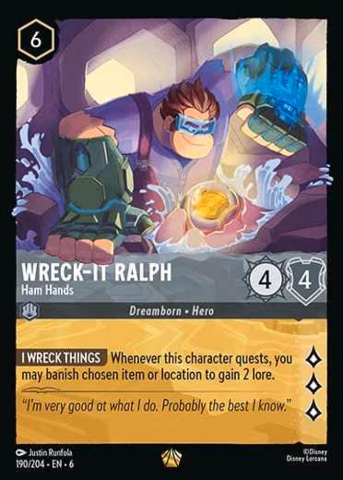Carta Wreck-It Ralph · Ham Hands