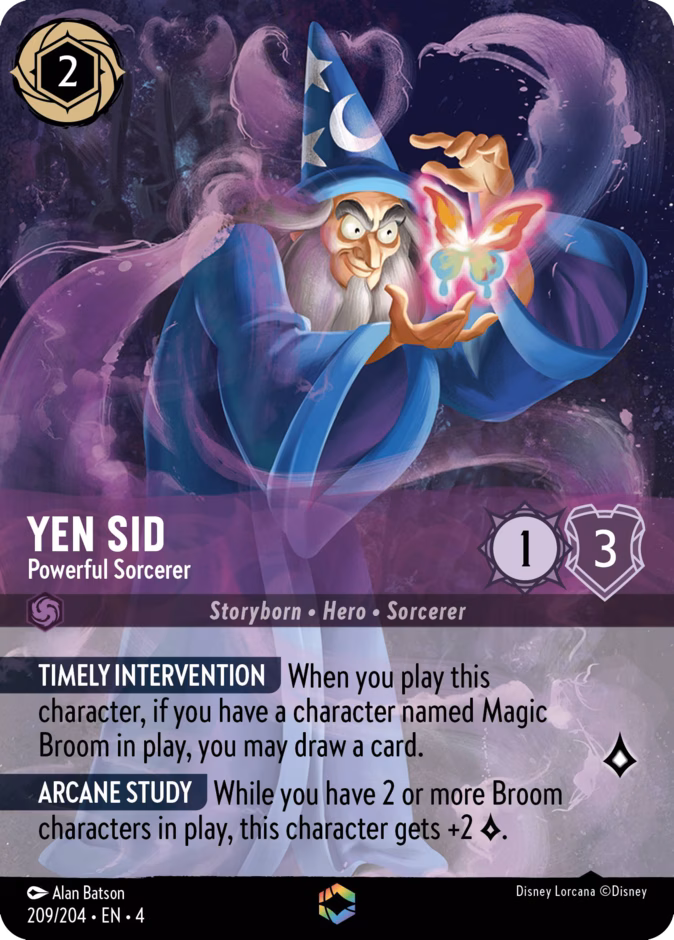 Carta Yen Sid · Powerful Sorcerer