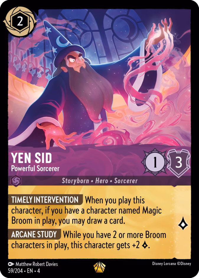 Carta Yen Sid · Powerful Sorcerer