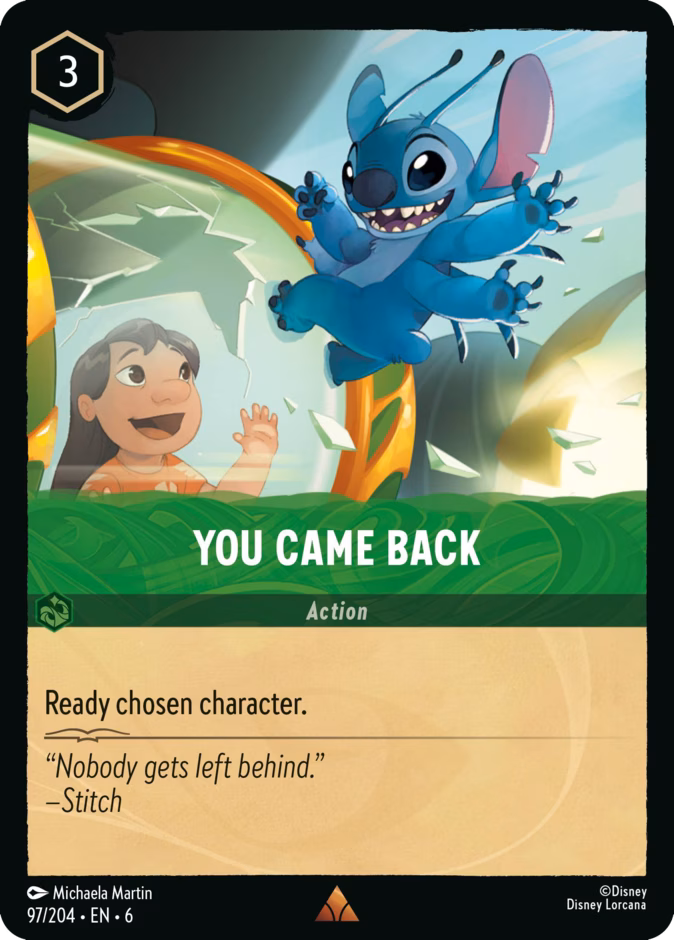 Carta You Came Back · 