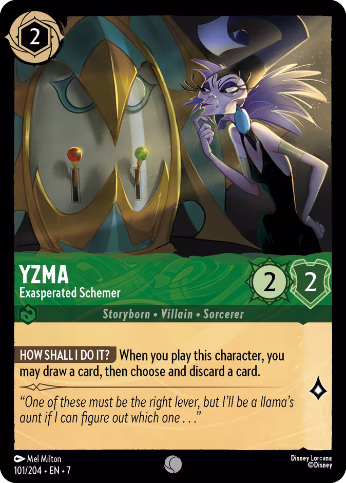 Carta Yzma · Exasperated Schemer