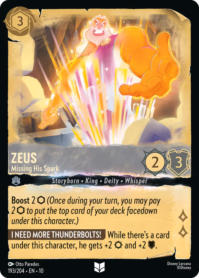 Carta Zeus · Missing His Spark