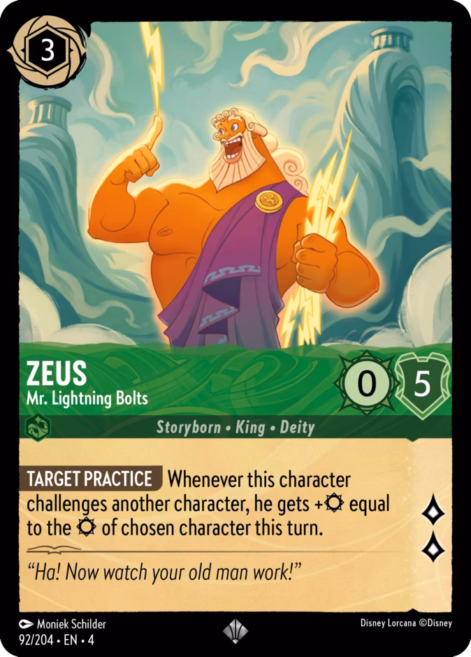 Carta Zeus · Mr. Lightning Bolts